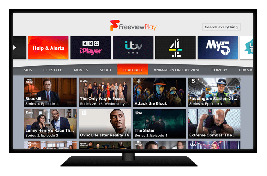 Freeview All your favourite TV shows, all in one place and all for free