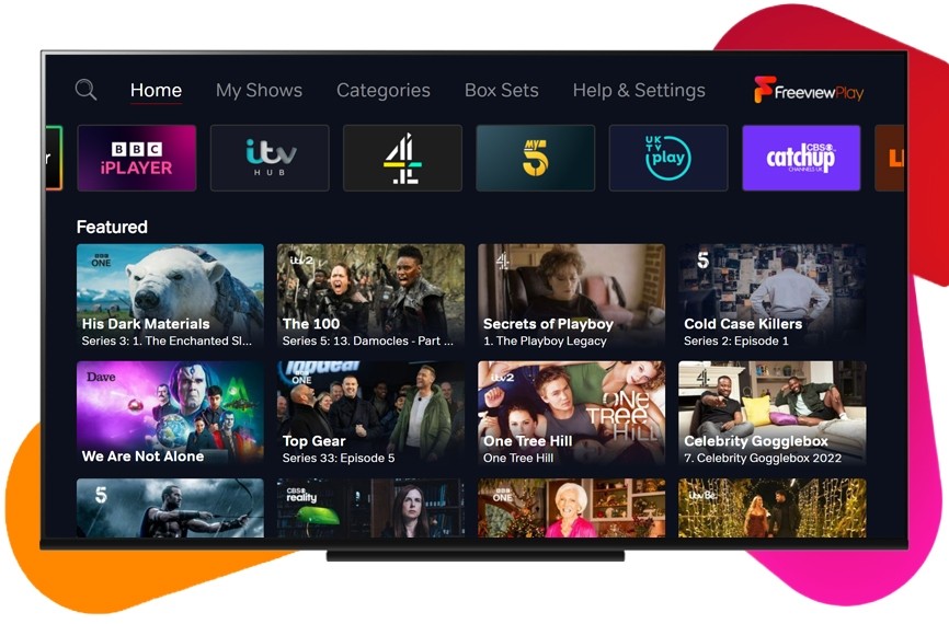 Freeview All your favourite TV shows, all in one place and all for free