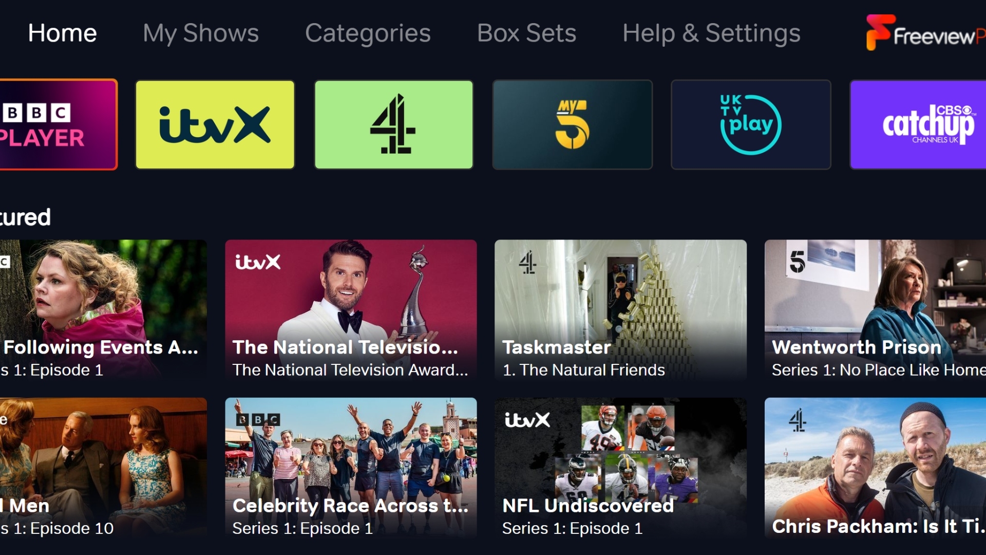 Freeview FV now on the web | TV Tonight